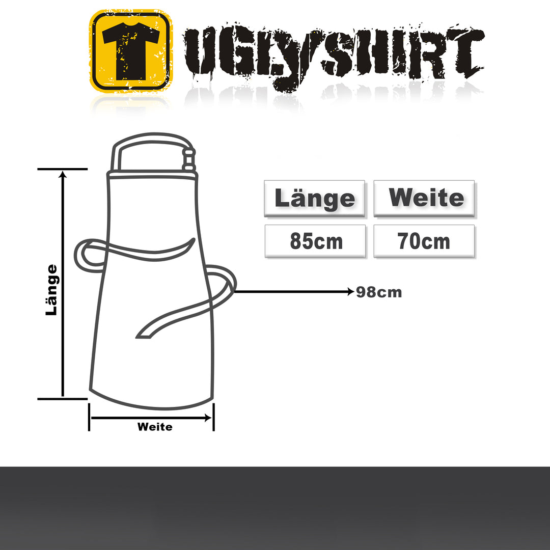 Grillschürze – „Leg das Rezept weg“ – BBQ Schürze mit Spruch für Männer