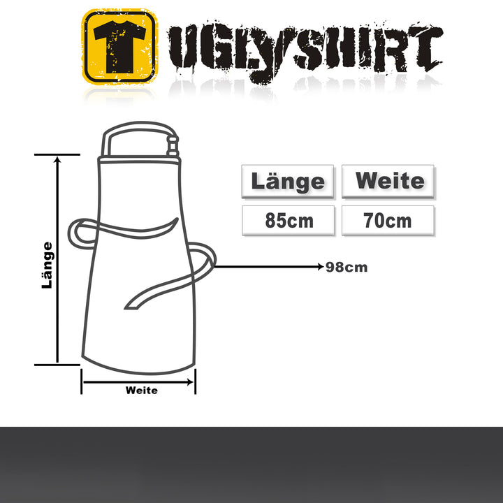 Grillschürze – „Leg das Rezept weg“ – BBQ Schürze mit Spruch für Männer