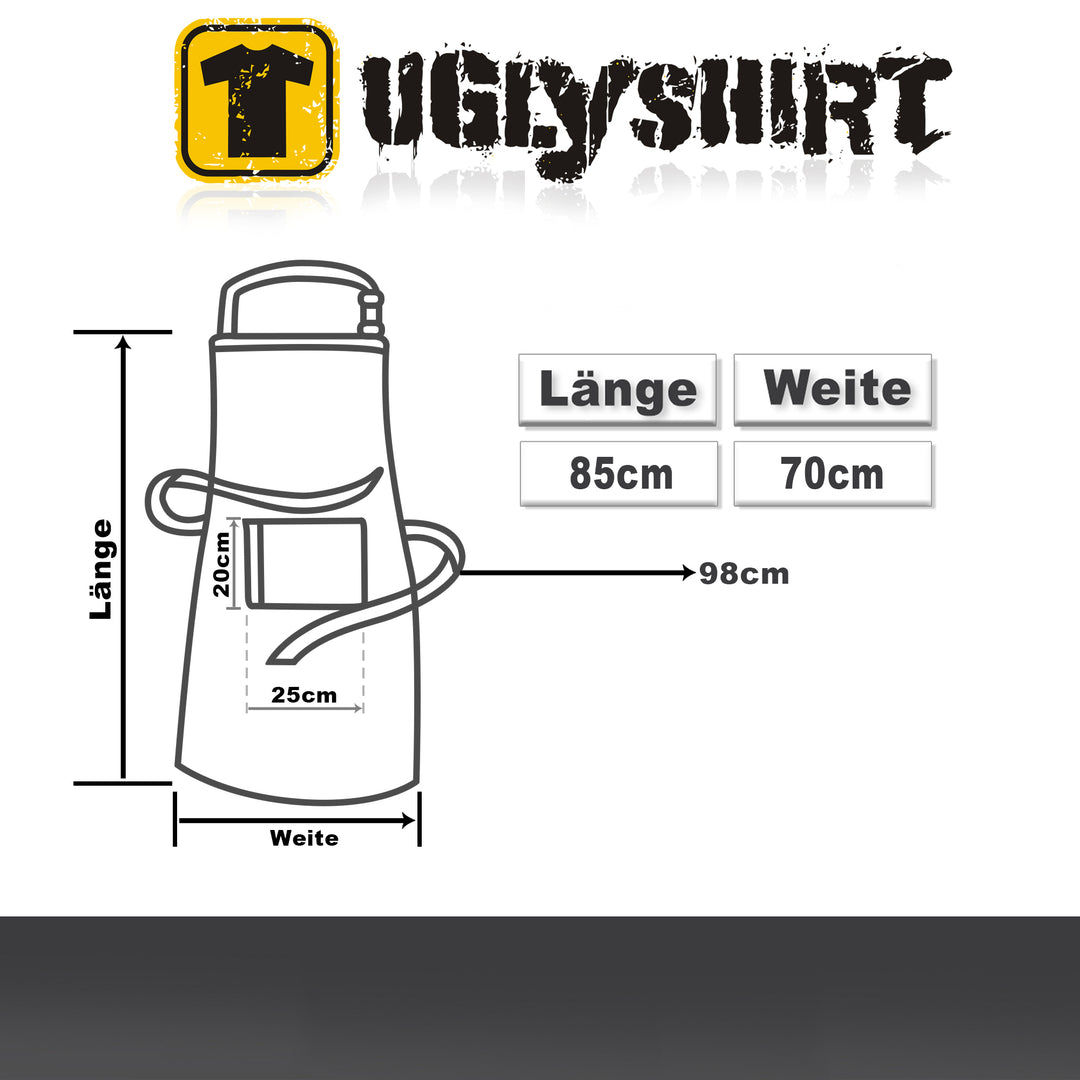 Grillschürze – „Leg das Rezept weg“ – BBQ Schürze mit Spruch für Männer