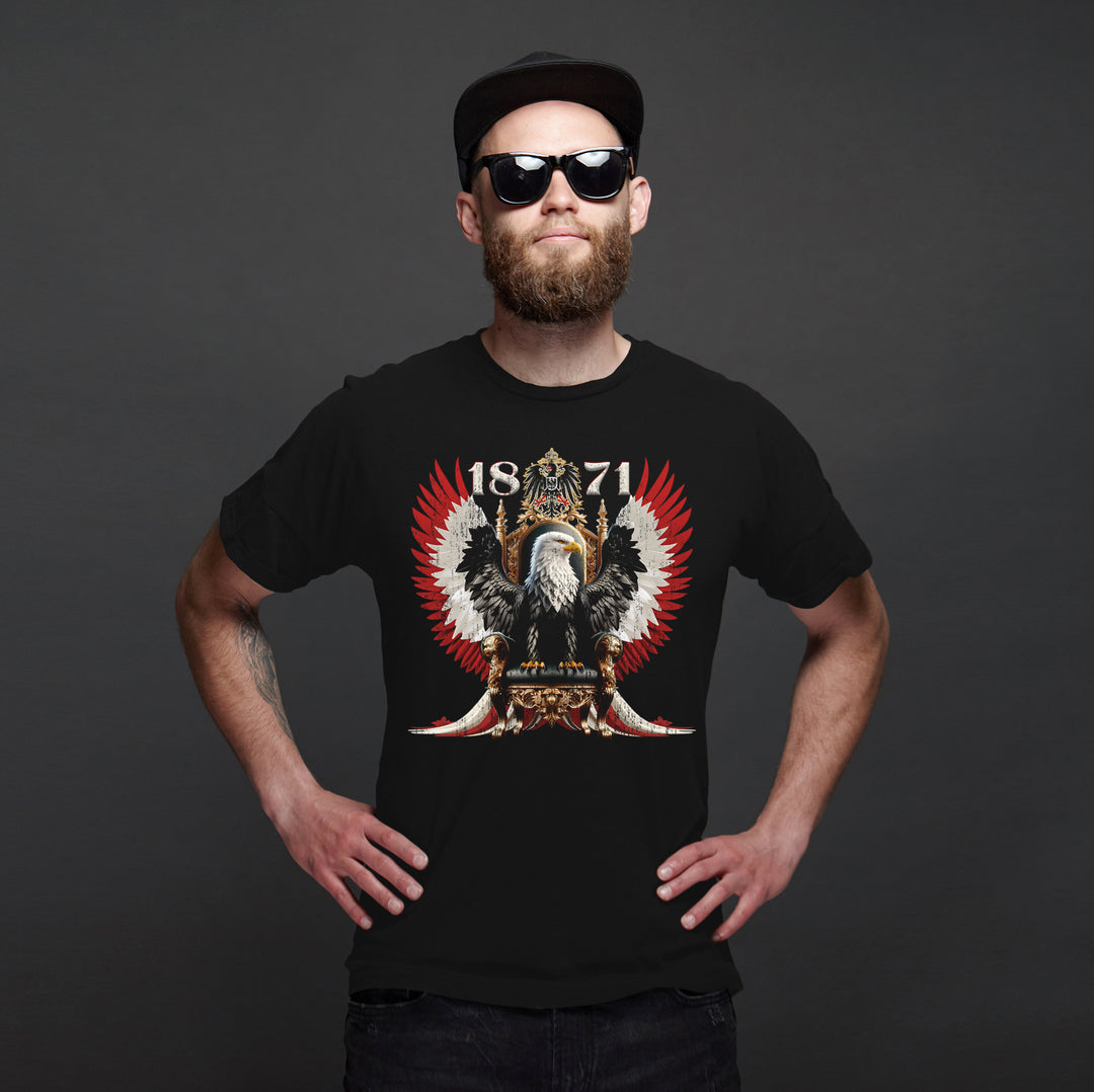 1871 T-Shirt | Deutschland Kaiserreich Patrioten Kaiser Wilhem