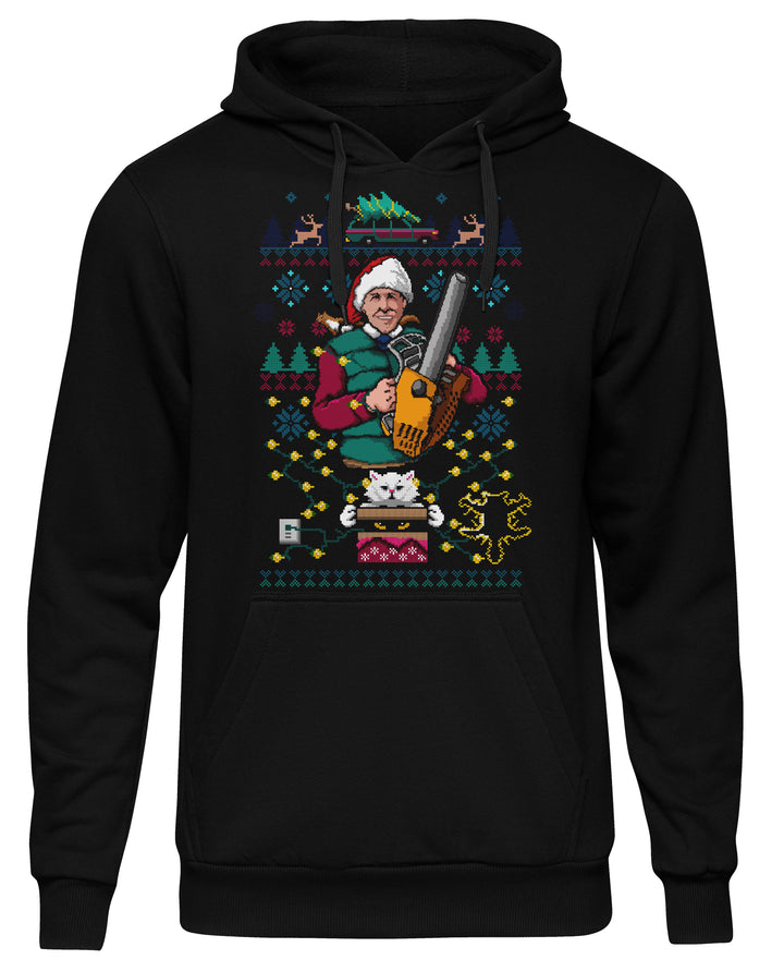 8 Bit Griswold Kapuzenpullover | Schöne Bescherung Weihnachten Xmas