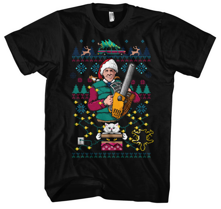 8 Bit Griswold T-Shirt | Schöne Bescherung Weihnachten Xmas