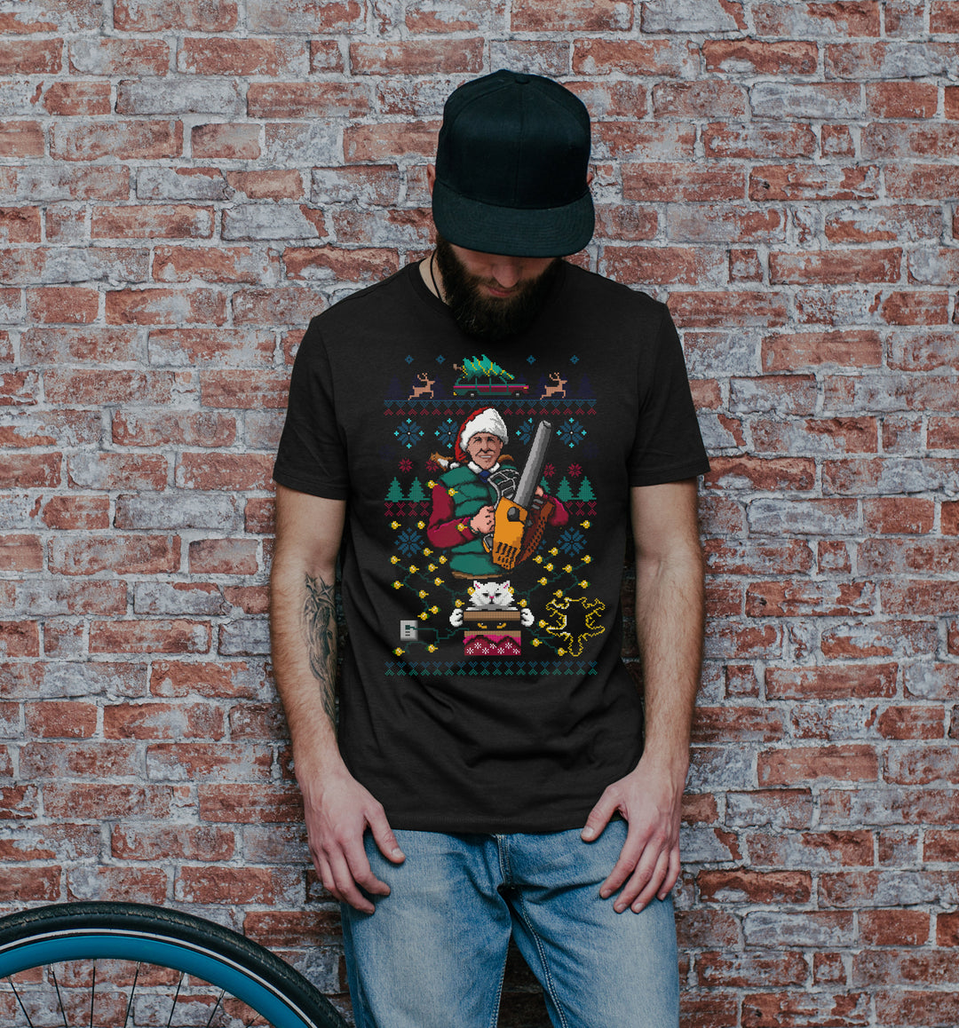8 Bit Griswold T-Shirt | Schöne Bescherung Weihnachten Xmas