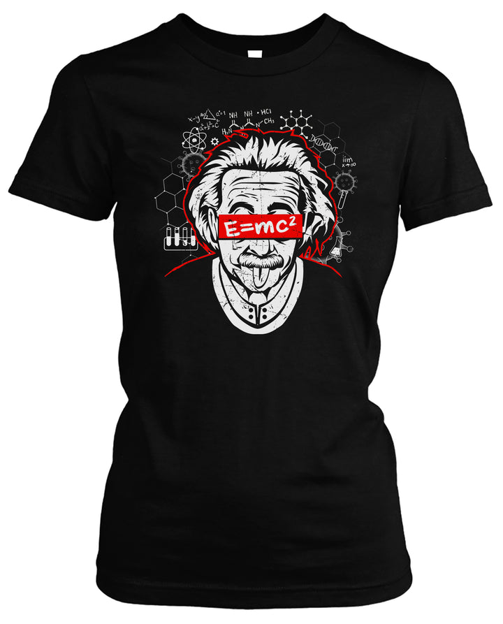 Albert Einstein Damen T-Shirt | Design für Physik- & Mathefans | M2