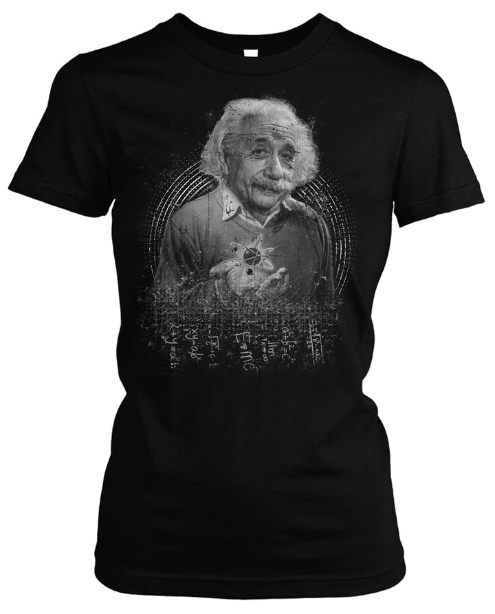 Albert Einstein Damen T-Shirt | Design für Physik- & Mathefans | M3
