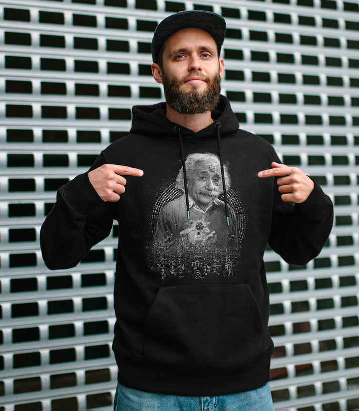 Albert Einstein Kapuzenpullover | Design für Physik- & Mathefans | M3