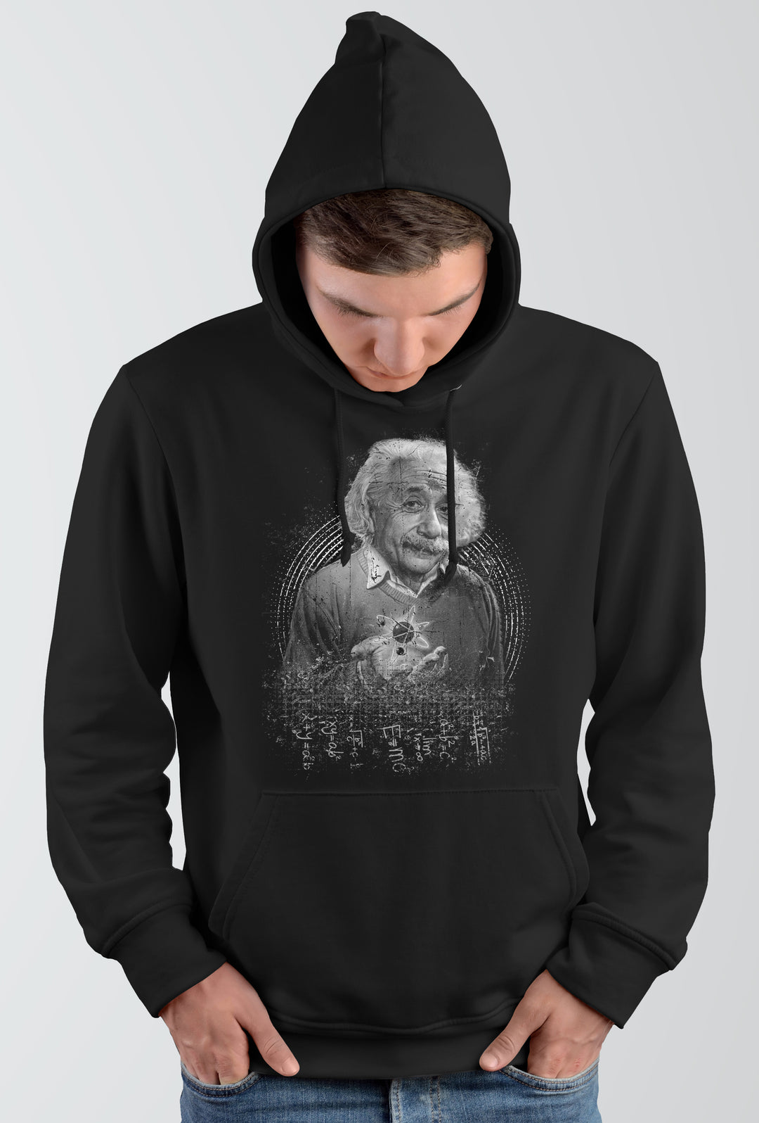 Albert Einstein Kapuzenpullover | Design für Physik- & Mathefans | M3