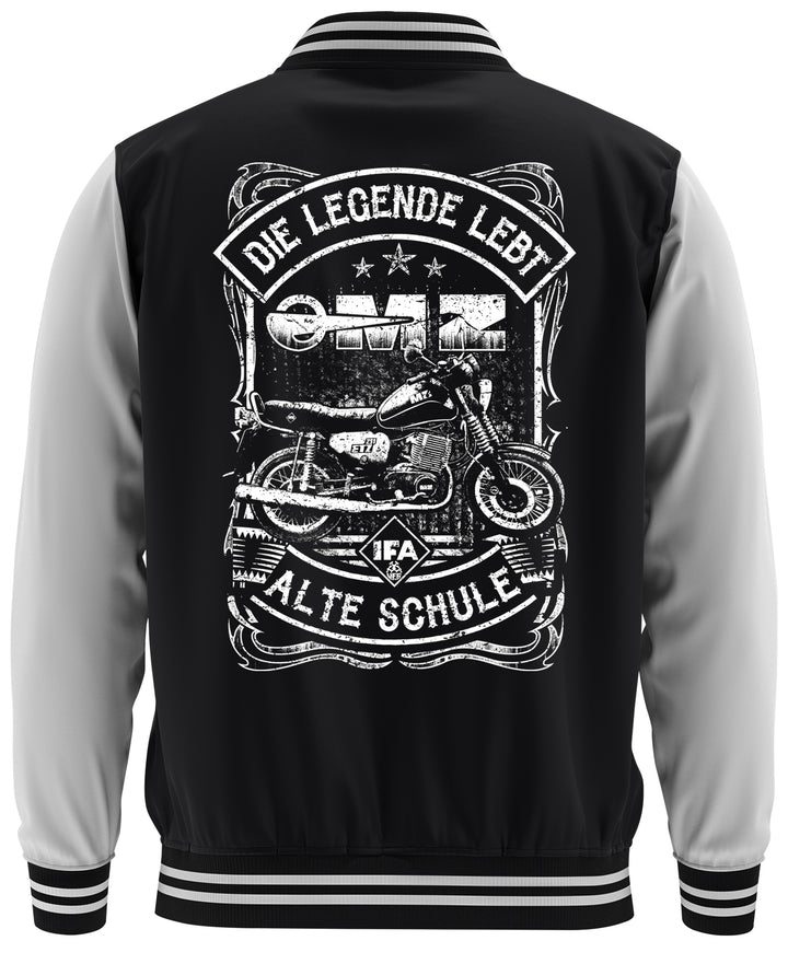 Alte Schule MZ ETZ College Jacke | Motorrad DDR Biker Ostdeutschland