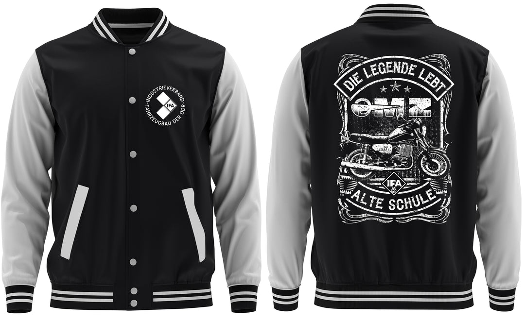 Alte Schule MZ ETZ College Jacke | Motorrad DDR Biker Ostdeutschland