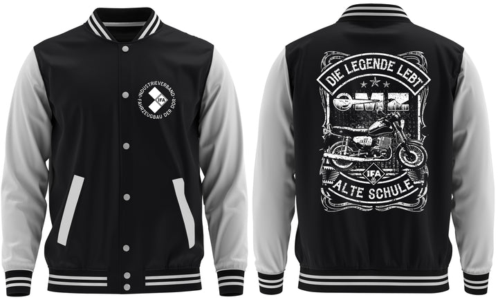 Alte Schule MZ ETZ College Jacke | Motorrad DDR Biker Ostdeutschland