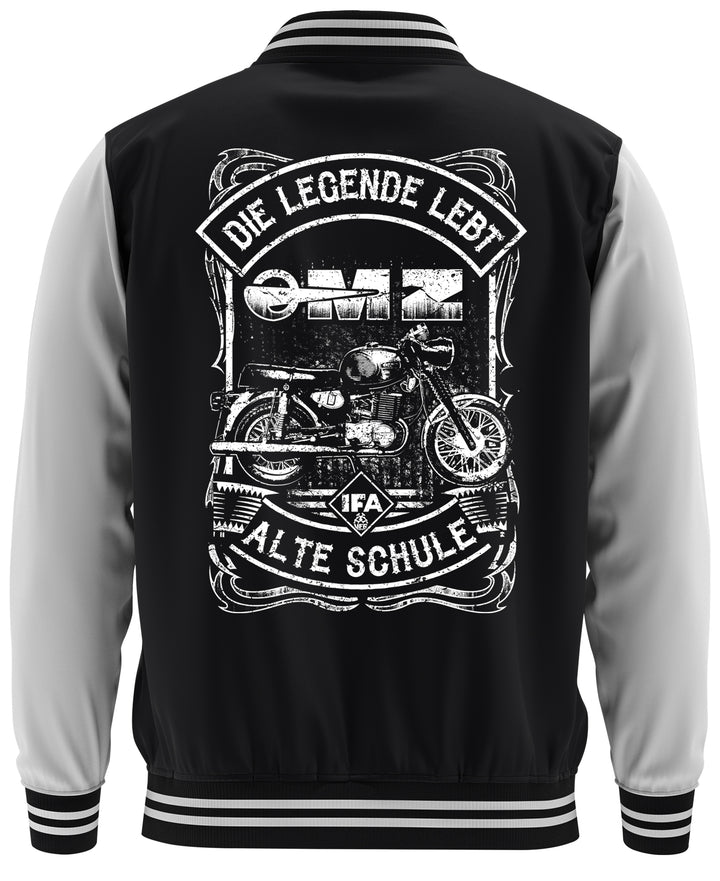Alte Schule MZ TS 250 College Jacke | Motorrad DDR Biker Ostdeutschland