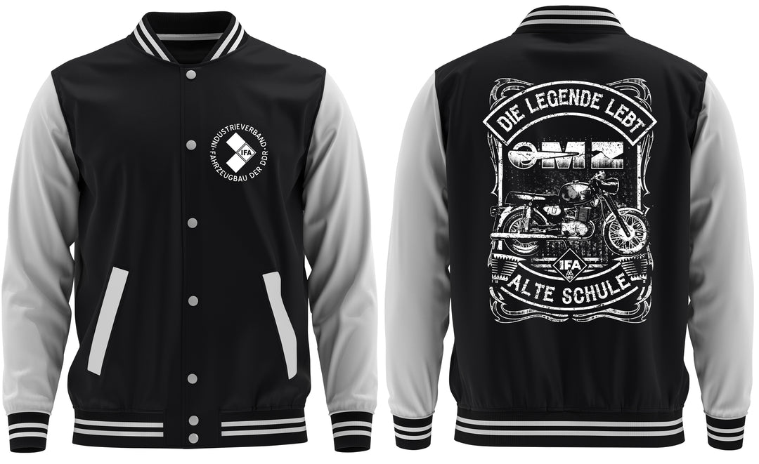 Alte Schule MZ TS 250 College Jacke | Motorrad DDR Biker Ostdeutschland