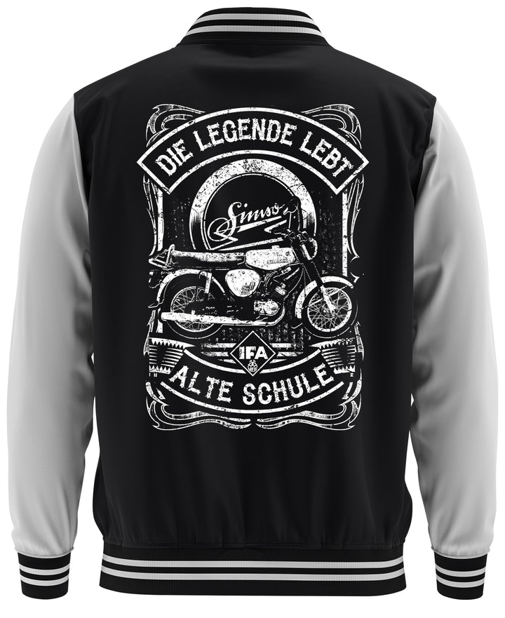 Alte Schule Simson S51 College Jacke | Moped DDR Biker Ostdeutschland