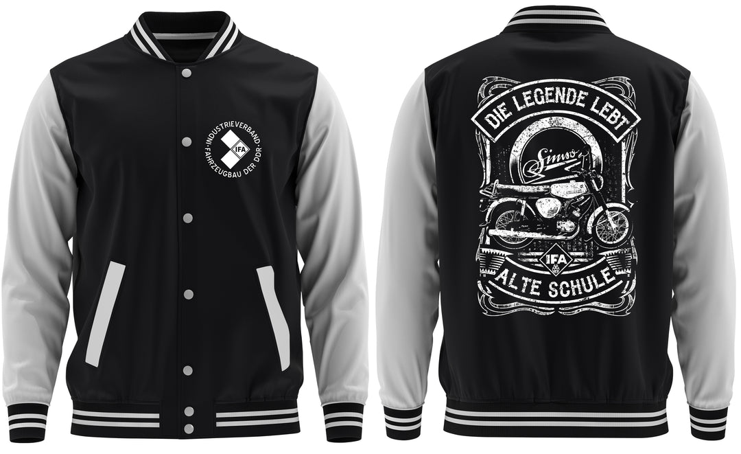 Alte Schule Simson S51 College Jacke | Moped DDR Biker Ostdeutschland