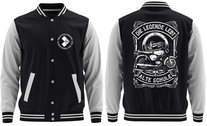 Alte Schule Simson S51 College Jacke | Moped DDR Biker Ostdeutschland