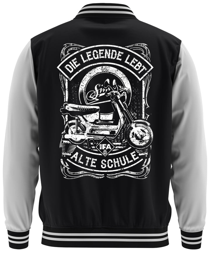 Alte Schule Simson SR50 College Jacke | Moped DDR Biker Ostdeutschland