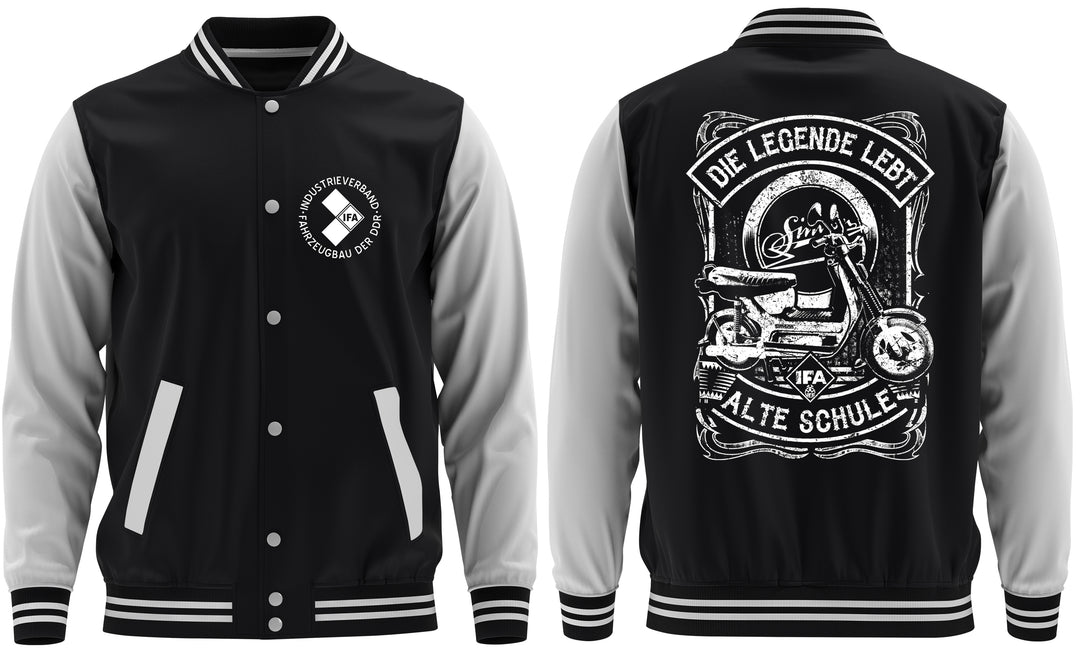 Alte Schule Simson SR50 College Jacke | Moped DDR Biker Ostdeutschland