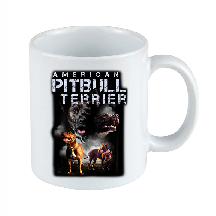 American Pitbull Terrier Tasse | Pitbull Kaffeebecher mit Hund Kaffeetasse