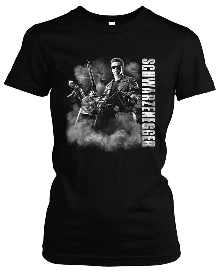 Arnold Schwarzenegger Damen T-Shirt | Terminator T800 Retro Arni 80er | M3