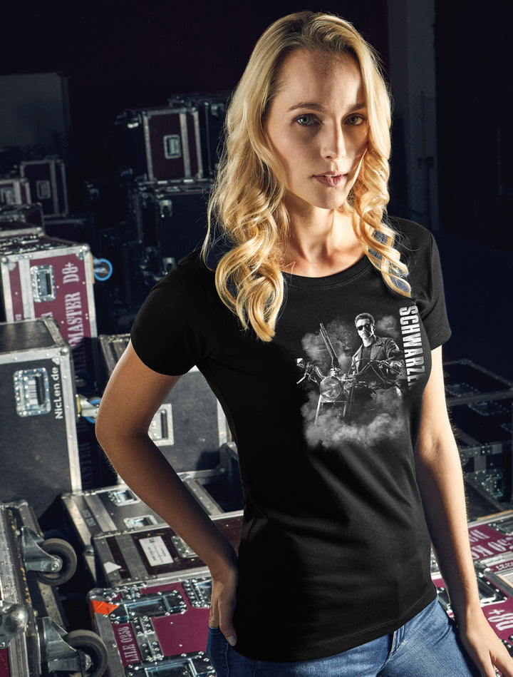Arnold Schwarzenegger Damen T-Shirt | Terminator T800 Retro Arni 80er | M3