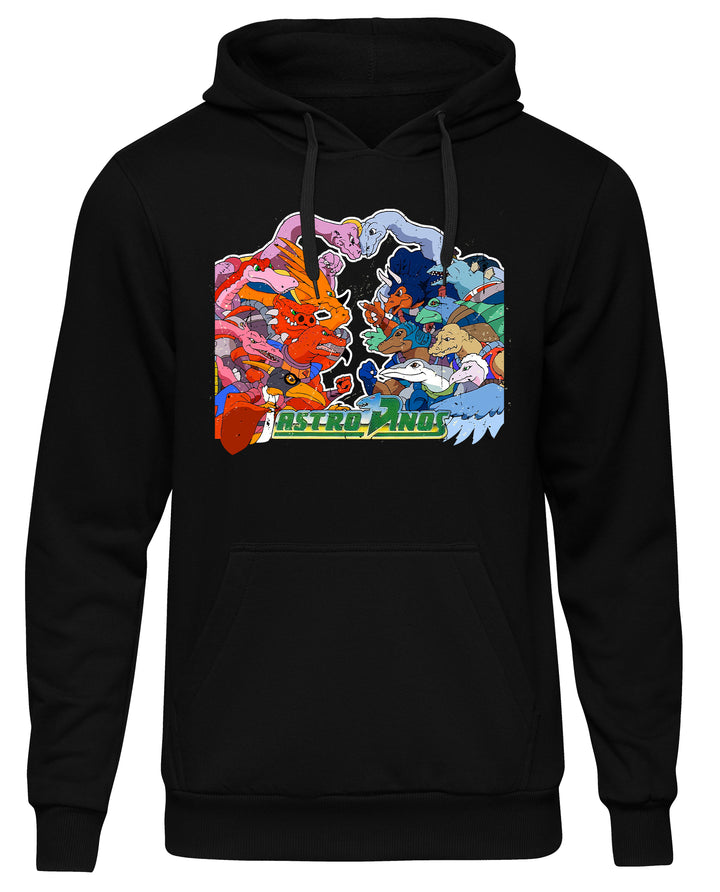 Astro Dinos Kapuzenpullover | Dinosaurier T-Rex 90er | M2