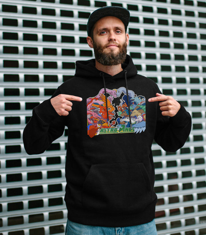Astro Dinos Kapuzenpullover | Dinosaurier T-Rex 90er | M2