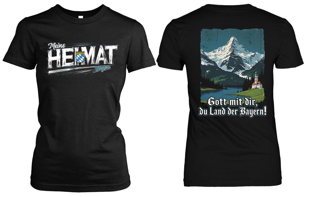 Heimat Bayern Damen T-Shirt | München Allgäu Tradition | FB