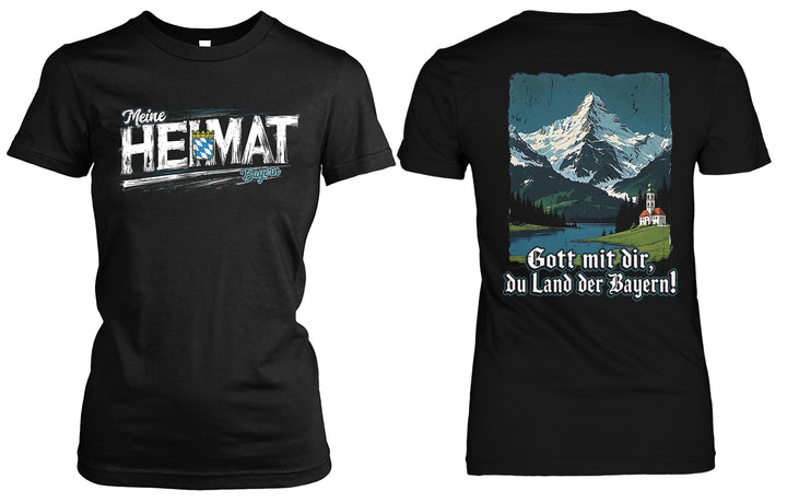 Heimat Bayern Damen T-Shirt | München Allgäu Tradition | FB