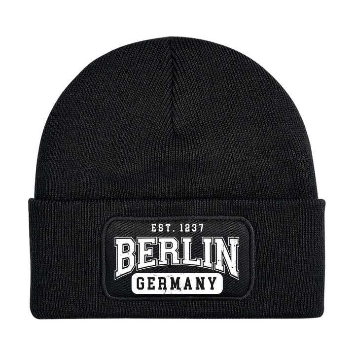 College City Berlin Mütze | Hauptstadt Wintermütze | Patch Beanie