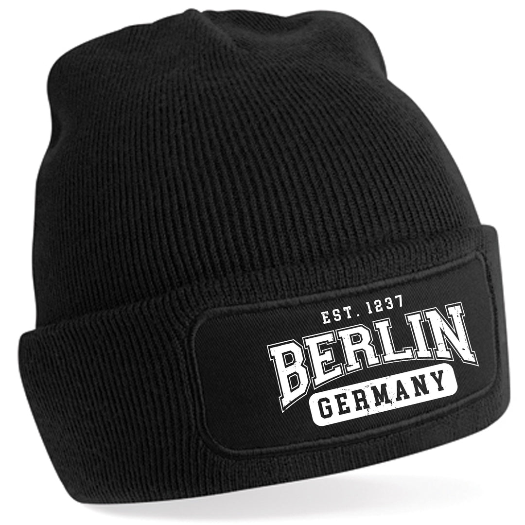 College City Berlin Mütze | Hauptstadt Wintermütze | Patch Beanie