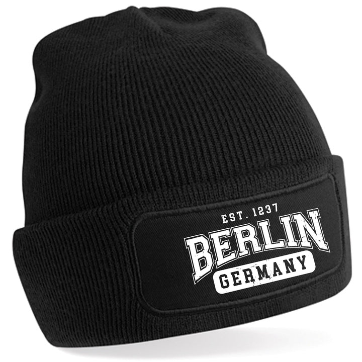 College City Berlin Mütze | Hauptstadt Wintermütze | Patch Beanie