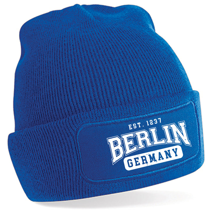 College City Berlin Mütze | Hauptstadt Wintermütze | Patch Beanie