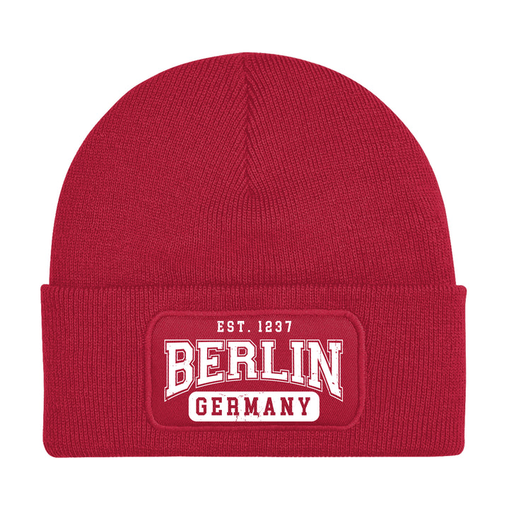 College City Berlin Mütze | Hauptstadt Wintermütze | Patch Beanie