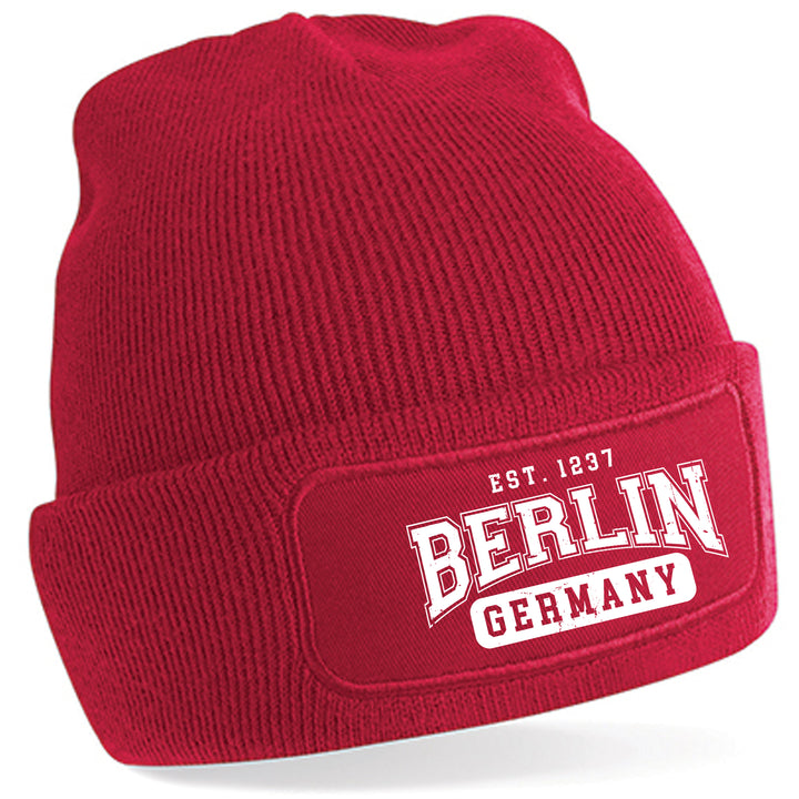 College City Berlin Mütze | Hauptstadt Wintermütze | Patch Beanie