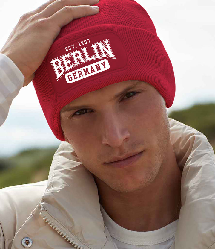 College City Berlin Mütze | Hauptstadt Wintermütze | Patch Beanie