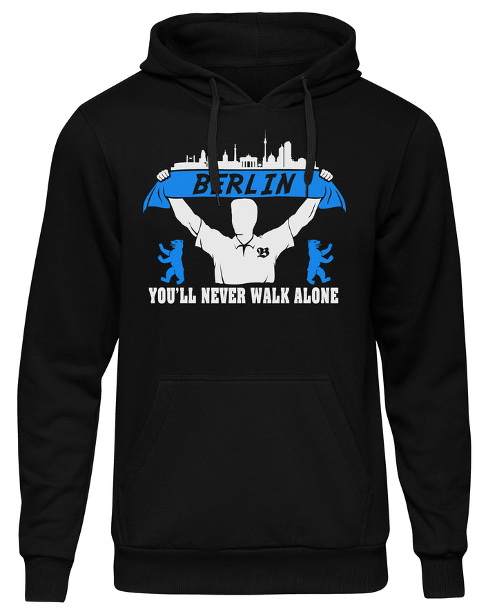 Berlin Support Kapuzenpullover | Skyline Fussball City Fanartikel