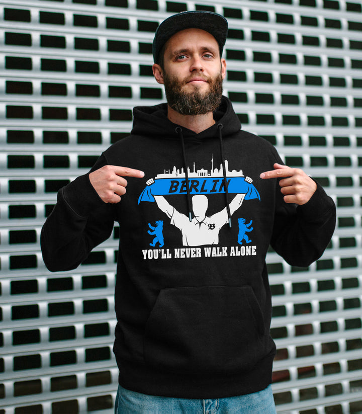 Berlin Support Kapuzenpullover | Skyline Fussball City Fanartikel