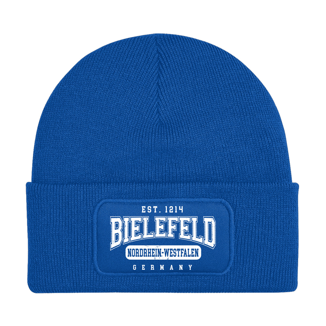 College City Bielefeld Mütze | Ostwestfalen Wintermütze | Patch Beanie