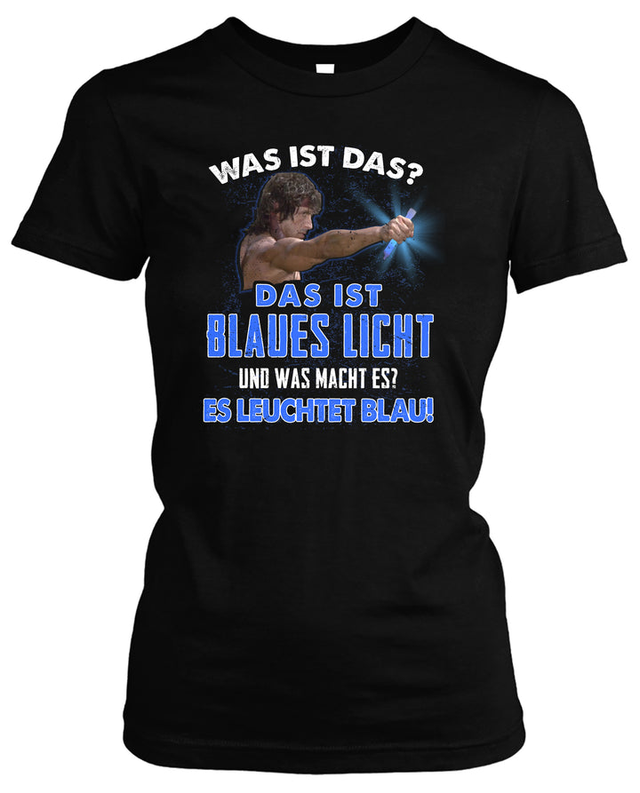 Blaues Licht Damen T-Shirt | Rambo Sylvester Stallone Rocky | M2