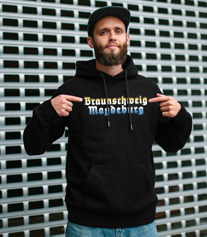 Braunschweig & Magdeburg Kapuzenpullover | Freundschaft Fussball | M2