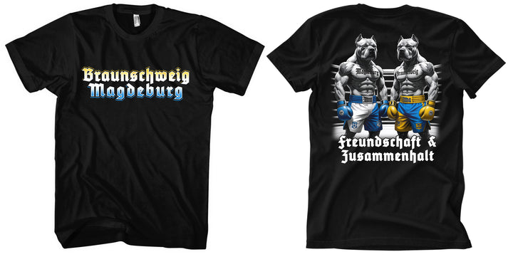 Braunschweig & Magdeburg T-Shirt | Freundschaft Fussball | M2