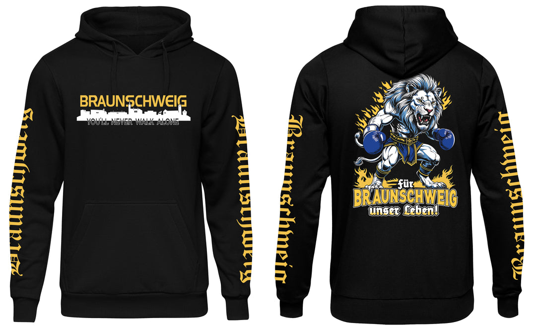 Braunschweig über alles Kapuzenpullover | Niedersachsen | Ärmeldruck