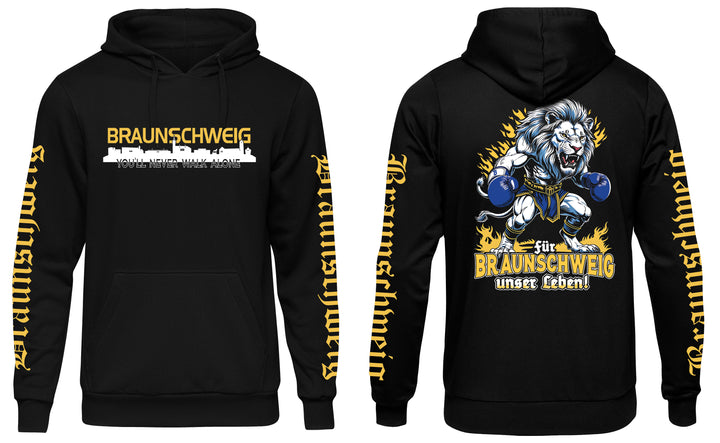Braunschweig über alles Kapuzenpullover | Niedersachsen | Ärmeldruck