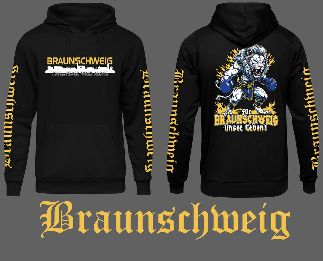 Braunschweig über alles Kapuzenpullover | Niedersachsen | Ärmeldruck
