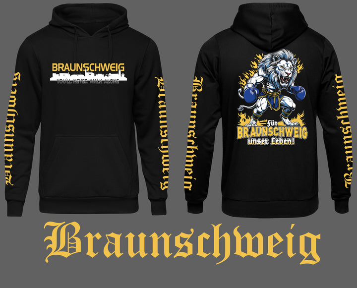 Braunschweig über alles Kapuzenpullover | Niedersachsen | Ärmeldruck