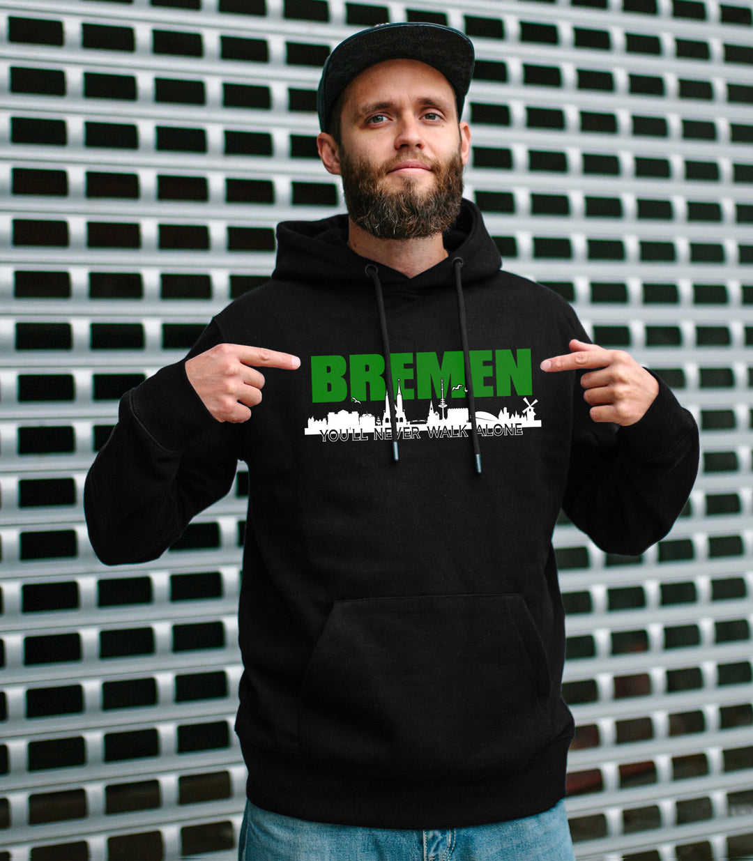 Bremen Skyline Kapuzenpullover | Hansestadt Hoodie Stadt Pullover Geschenk