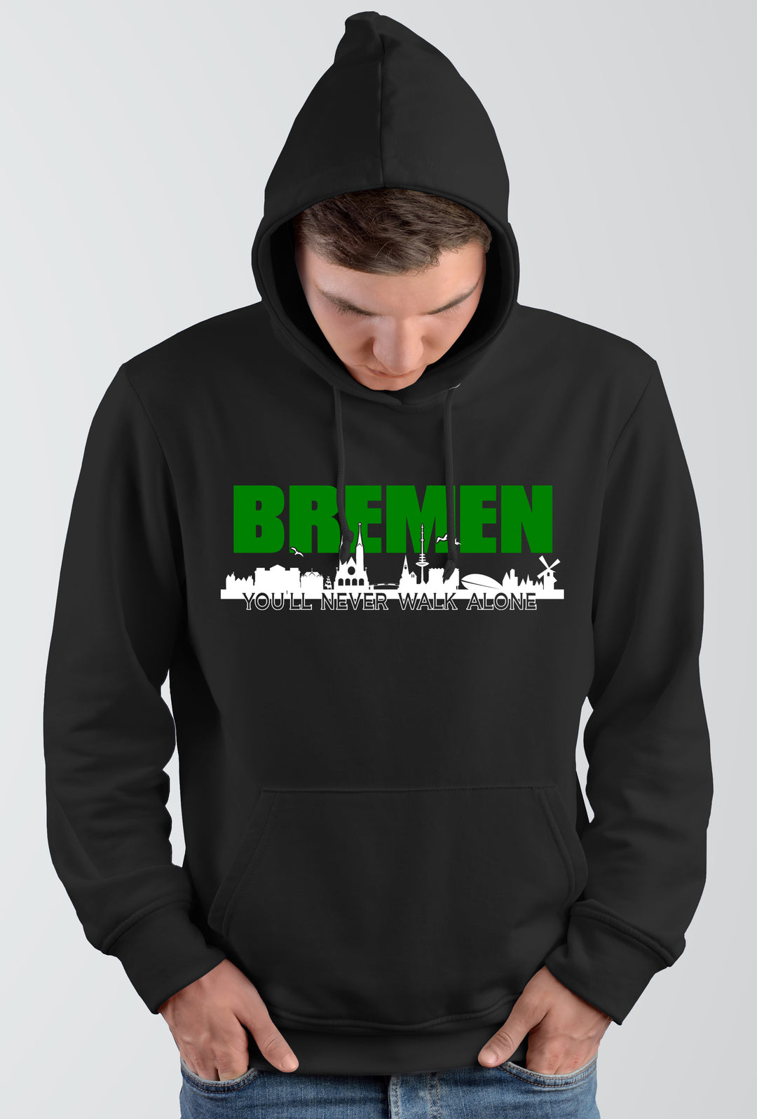 Bremen Skyline Kapuzenpullover | Hansestadt Hoodie Stadt Pullover Geschenk