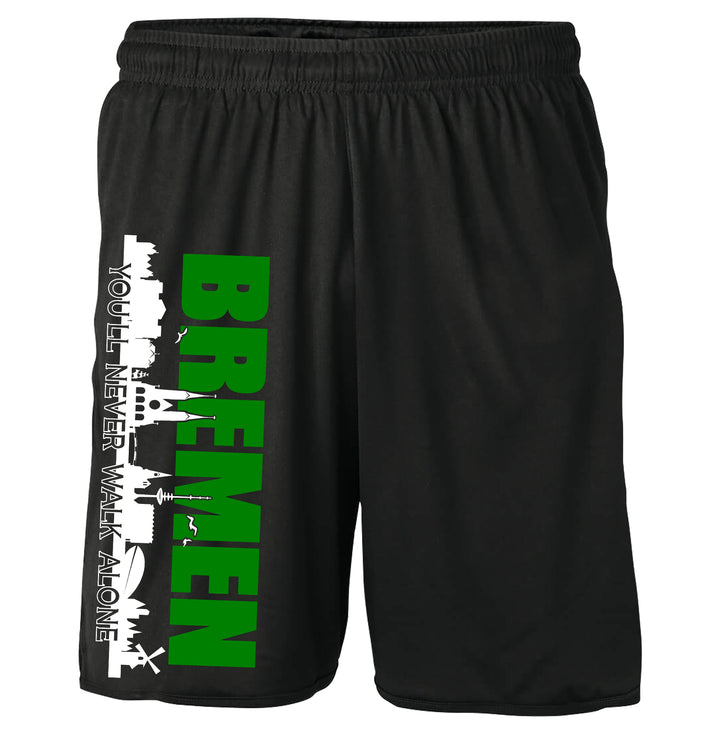 Bremen Skyline Shorts | Sportliche Sommerhose für Fußballfans