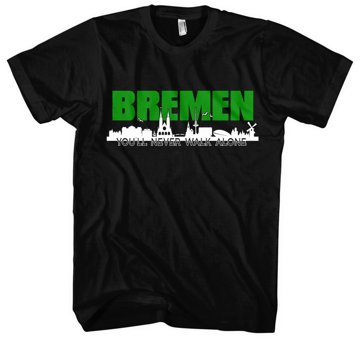 Bremen Skyline T-Shirt | Hansestadt Fan Shirt Skyline Geschenk