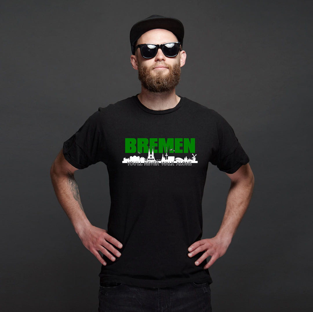 Bremen Skyline T-Shirt | Hansestadt Fan Shirt Skyline Geschenk